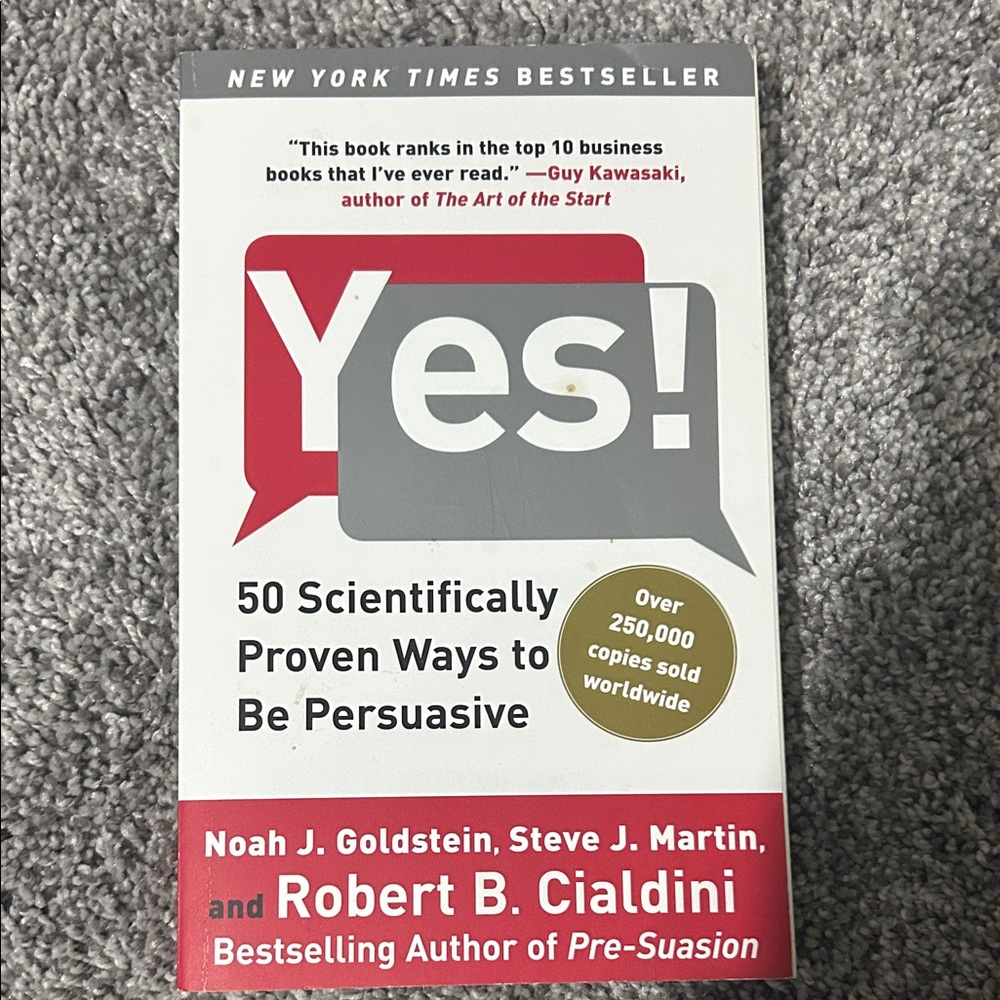 Yes! 50 Scientifically Proven Ways to Be Persuasive Book
